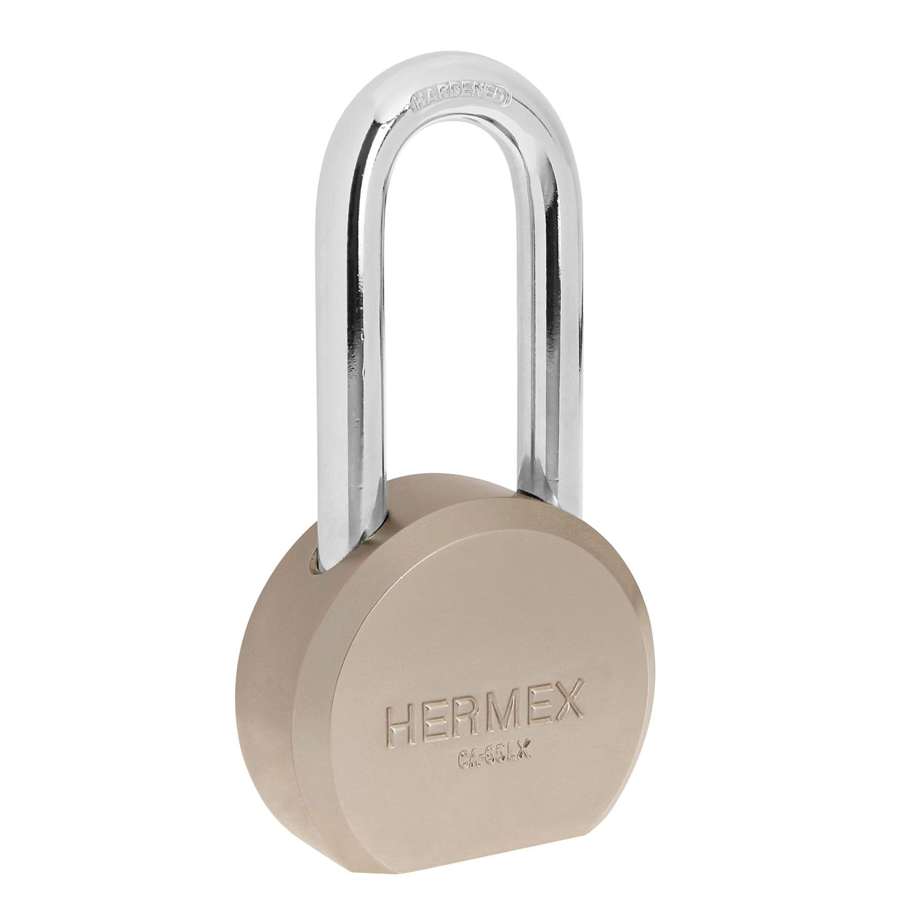 HERMEX Candado Acero de cuerpo Redondo Alta Seguridad 24MM