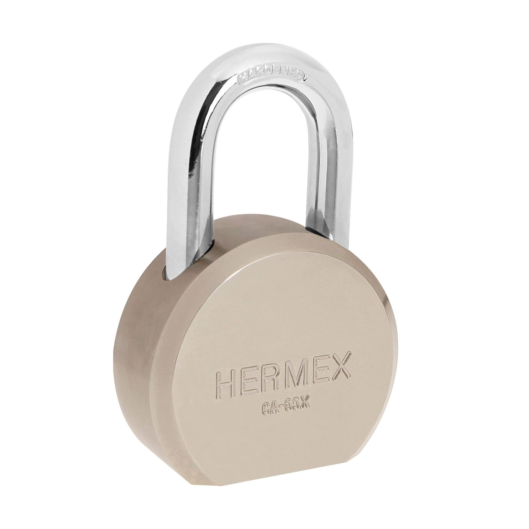 HERMEX Candado Acero de cuerpo Redondo Alta Seguridad 24MM