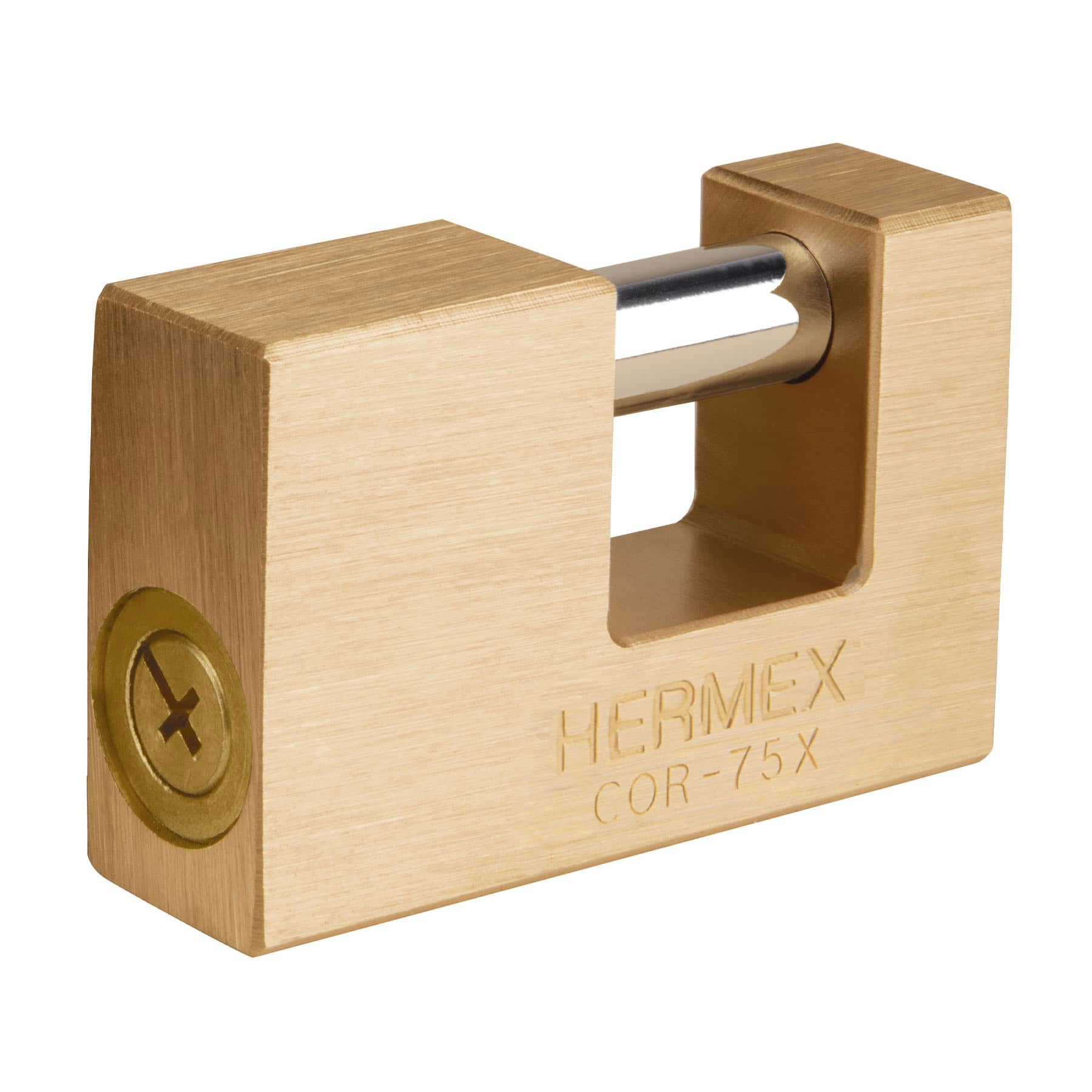 HERMEX Candado de Latón Antipalanca de Alta Seguridad
