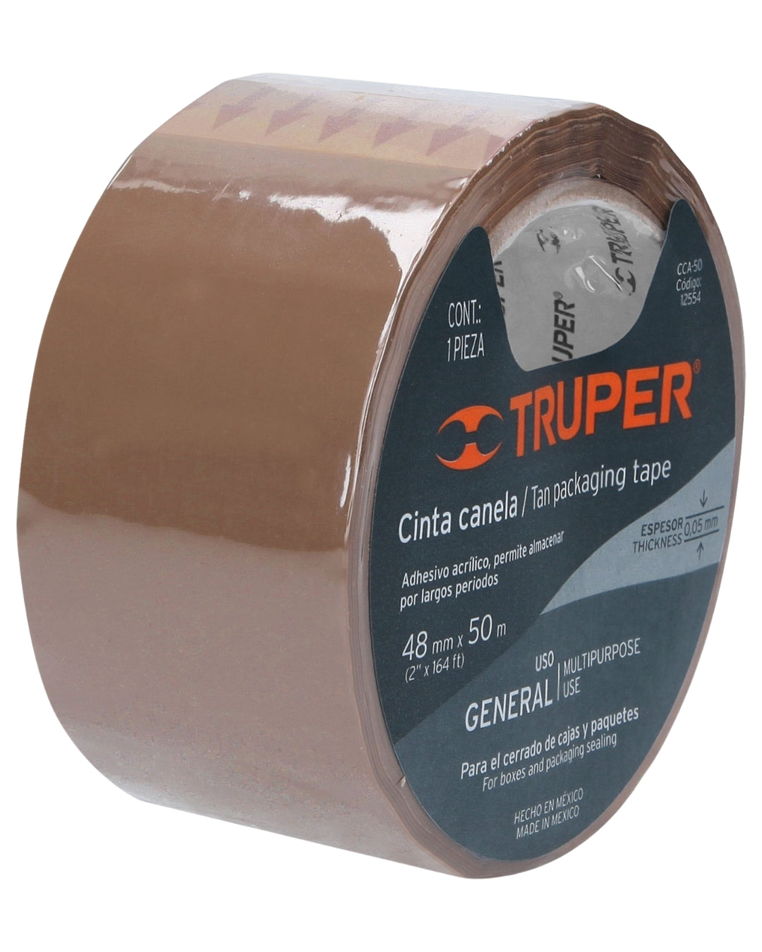TRUPER Cinta de Empaque Canela 48mm x 50m