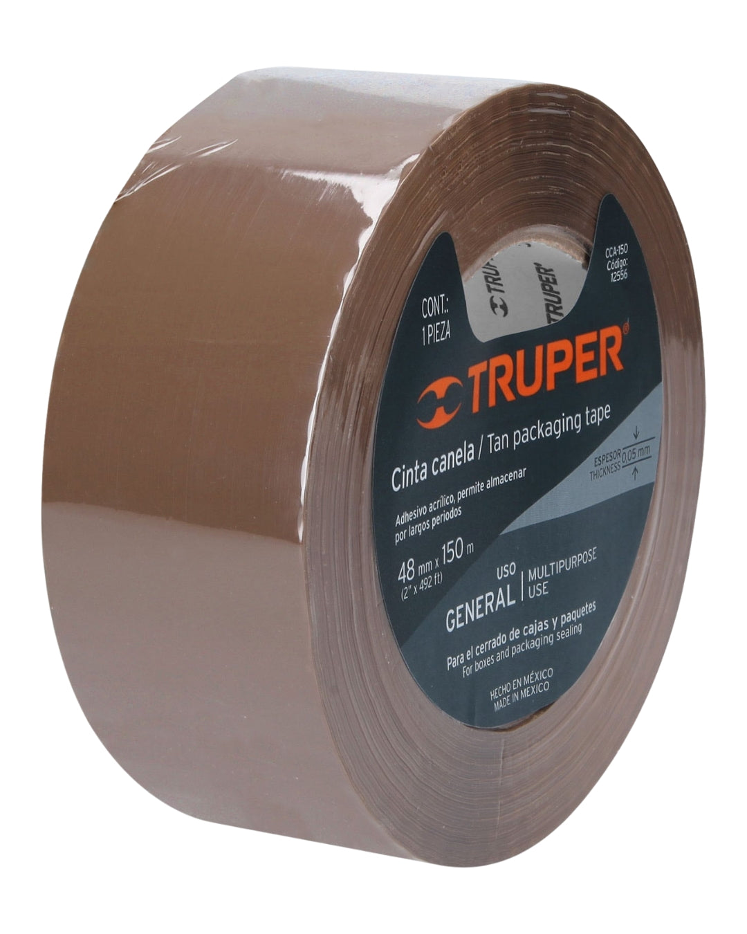 TRUPER Cinta de Empaque Canela 48mm x 150m