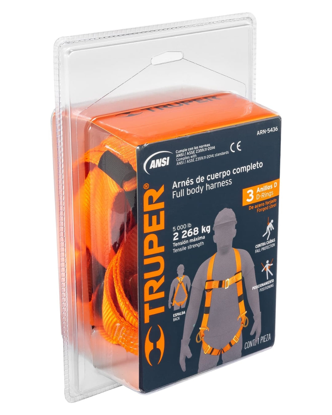 TRUPER Arnés de Cuerpo Completo 3 Anillos