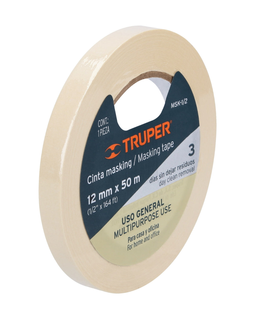 TRUPER Cinta Masking Tape 1/2" x 50 m