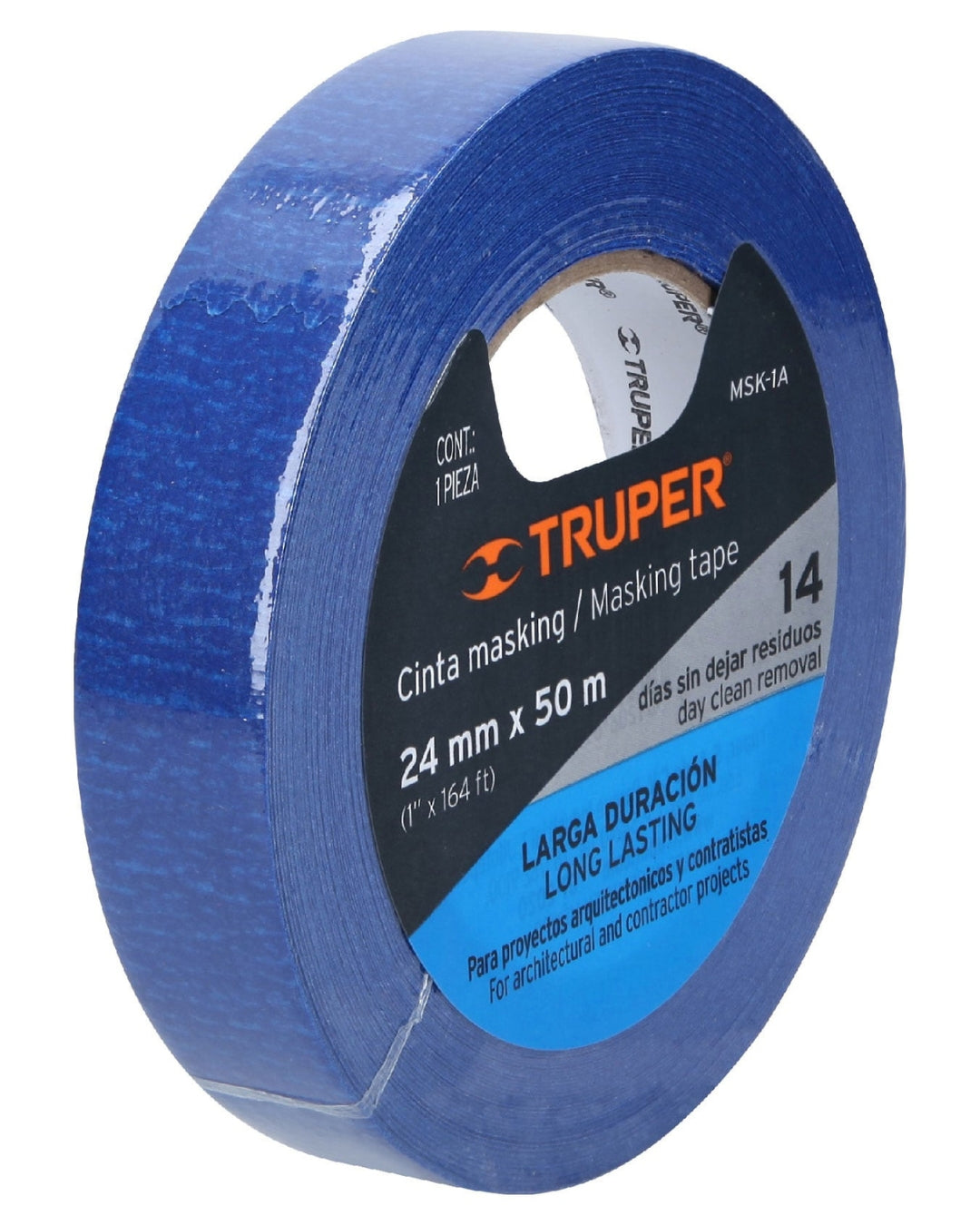 TRUPER Cinta Masking Tape Azul 1" x 50m