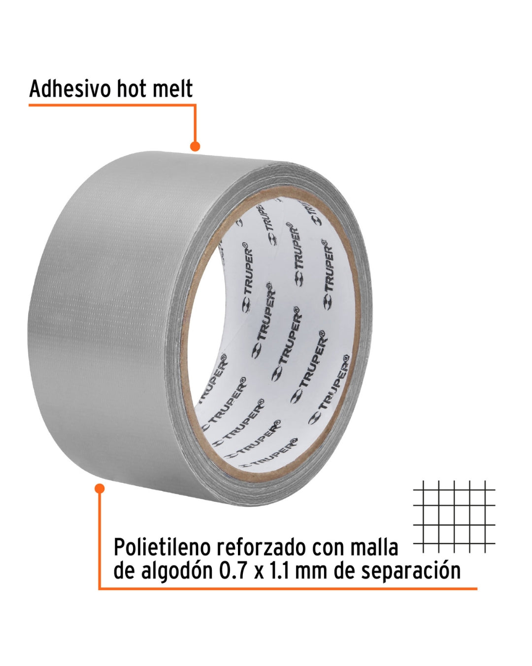 TRUPER Cinta para Ducto 48mm x 10m
