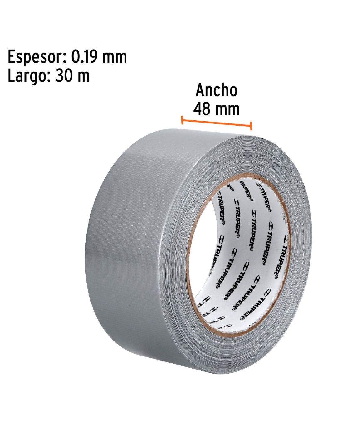 TRUPER Cinta para Ducto 48mm x 30m