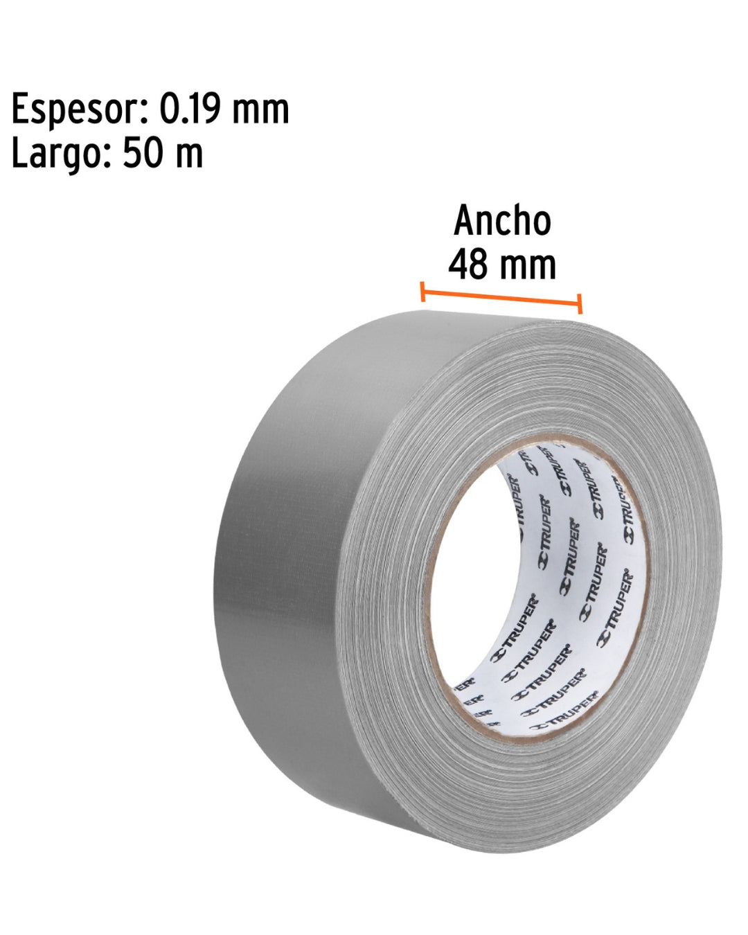 TRUPER Cinta para Ducto 48mm x 50m