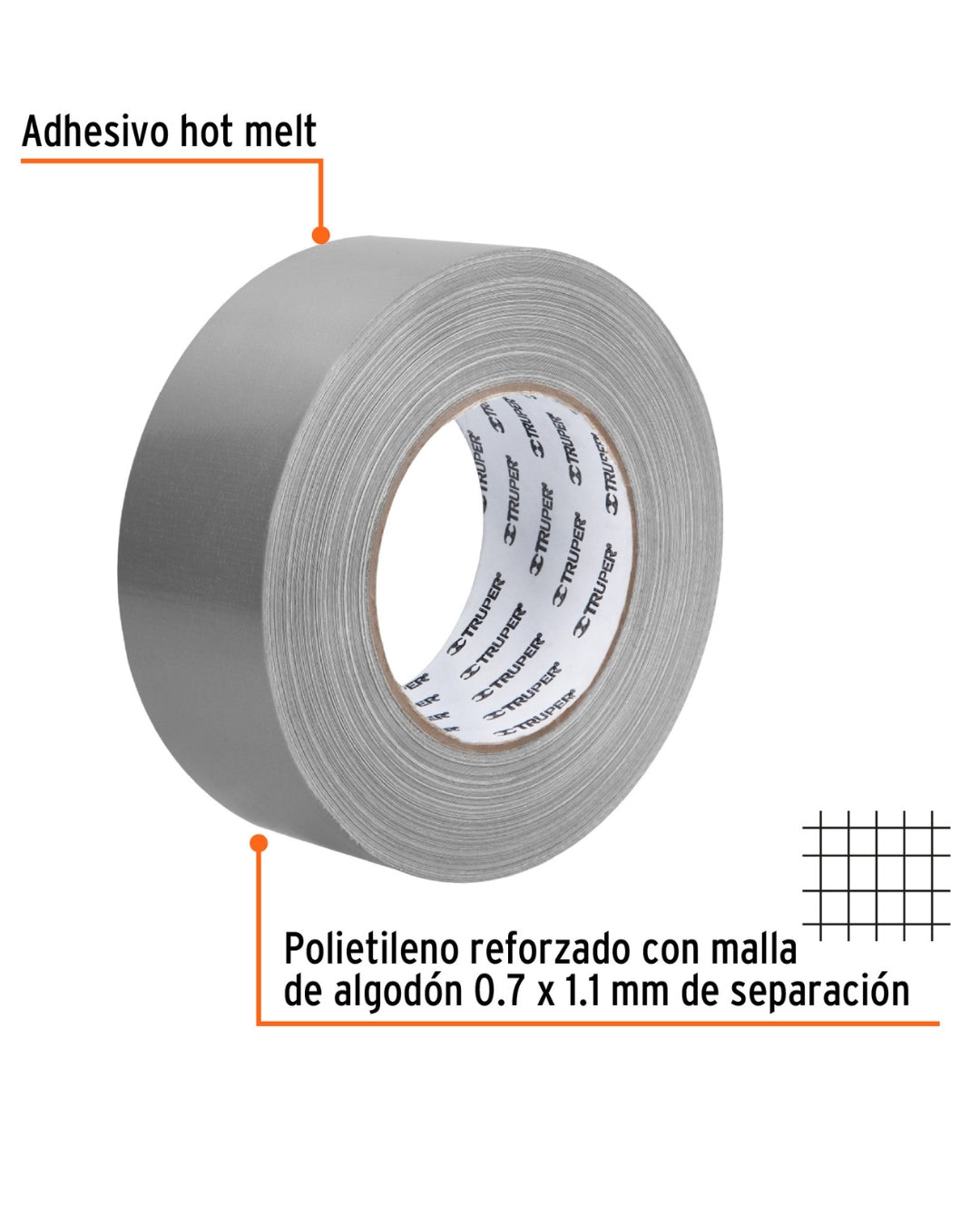 TRUPER Cinta para Ducto 48mm x 50m