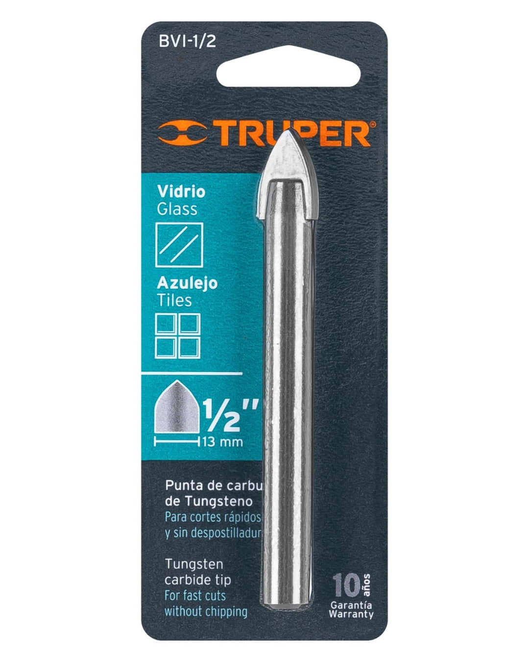 TRUPER Broca para Vidrio y Azulejo 1/2"