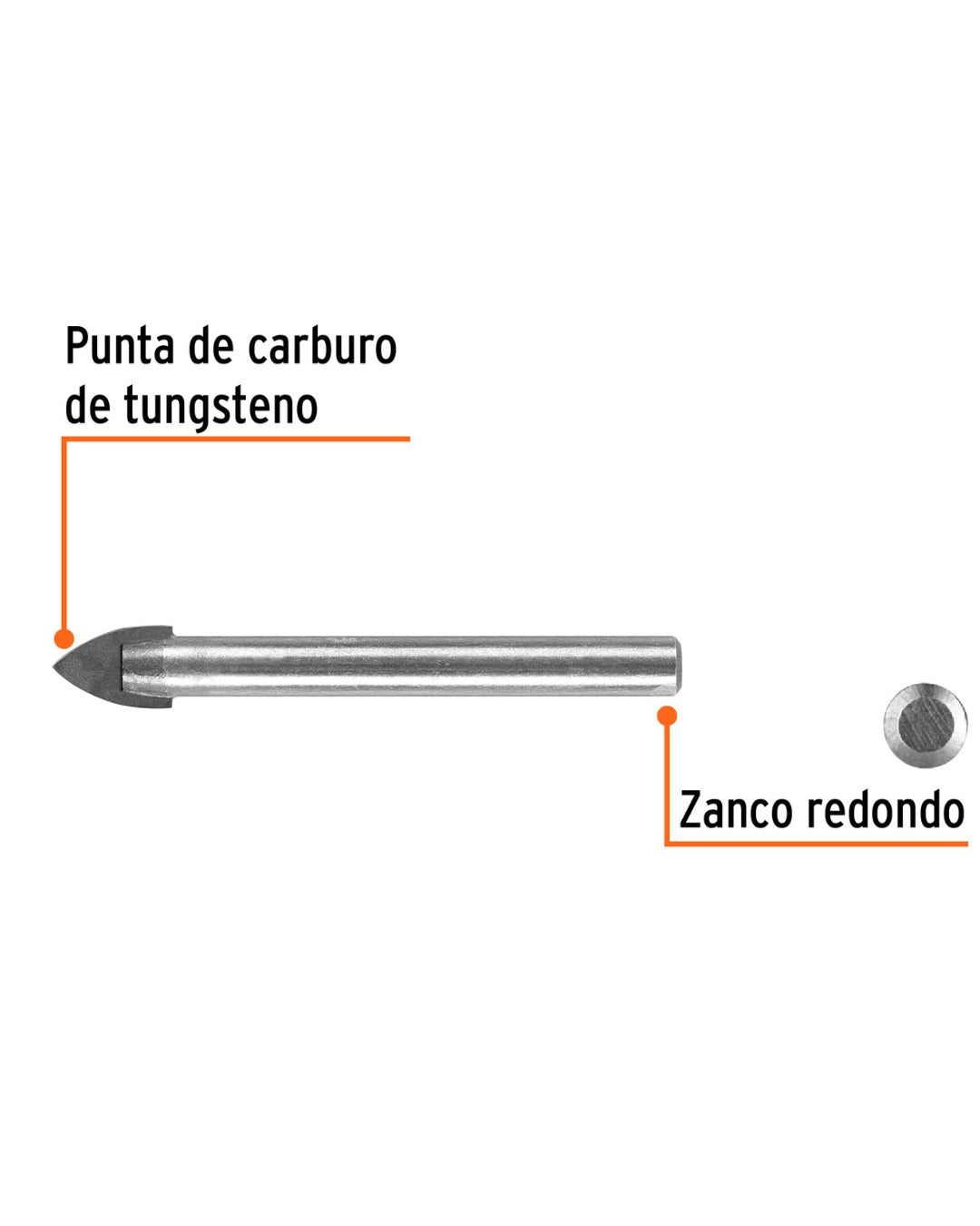 TRUPER Broca para Vidrio y Azulejo 1/2"