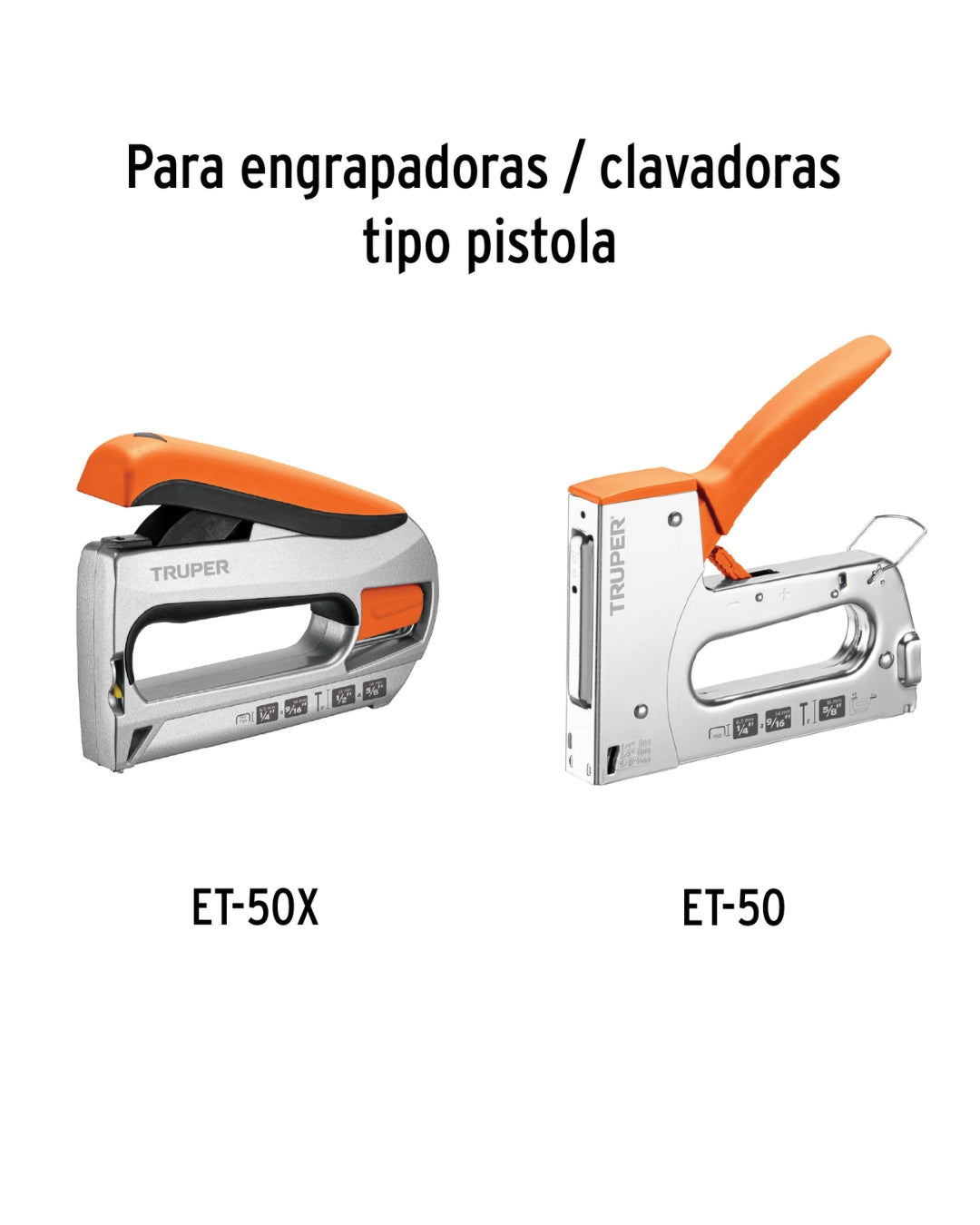 TRUPER  Caja con 1000 Grapas 5/16" Corona 10.7 mm