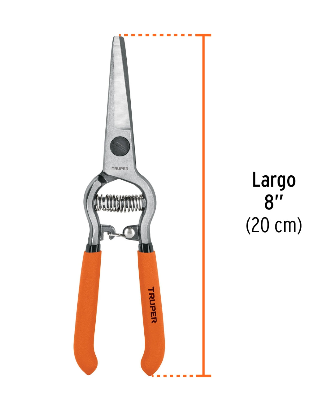 TRUPER Tijera Forjada para Poda 8" Curva