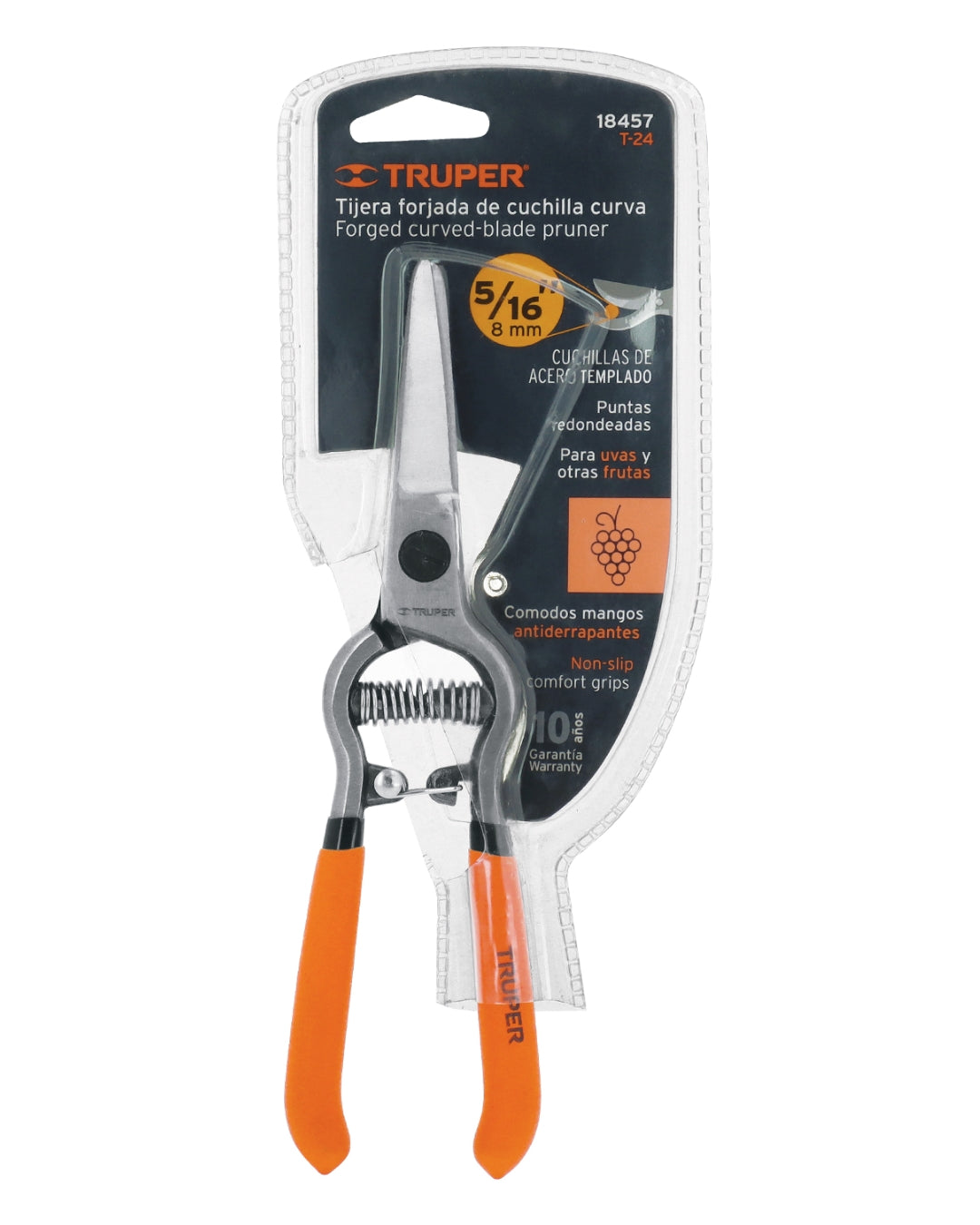 TRUPER Tijera Forjada para Poda 8" Curva