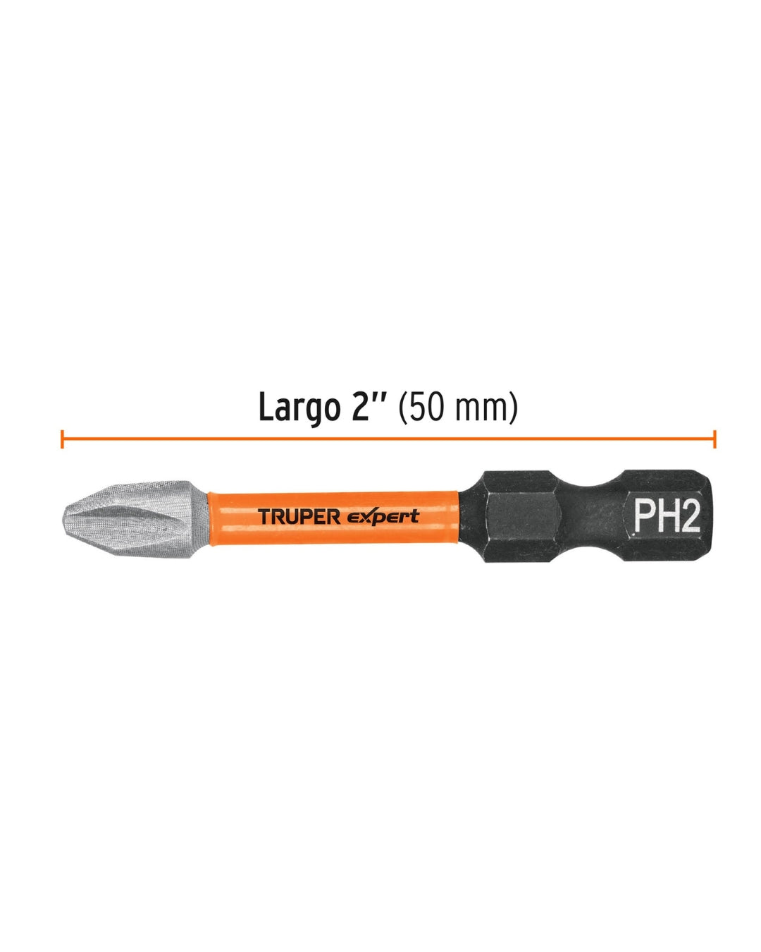 TRUPER Estuche 5 Puntas de Cruz PH2 de Impacto Largo 2"