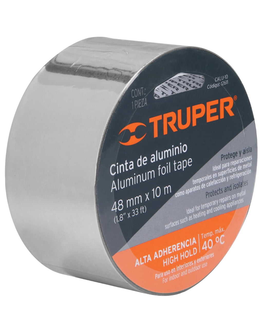 TRUPER Cinta de aluminio 48mm x 10mm