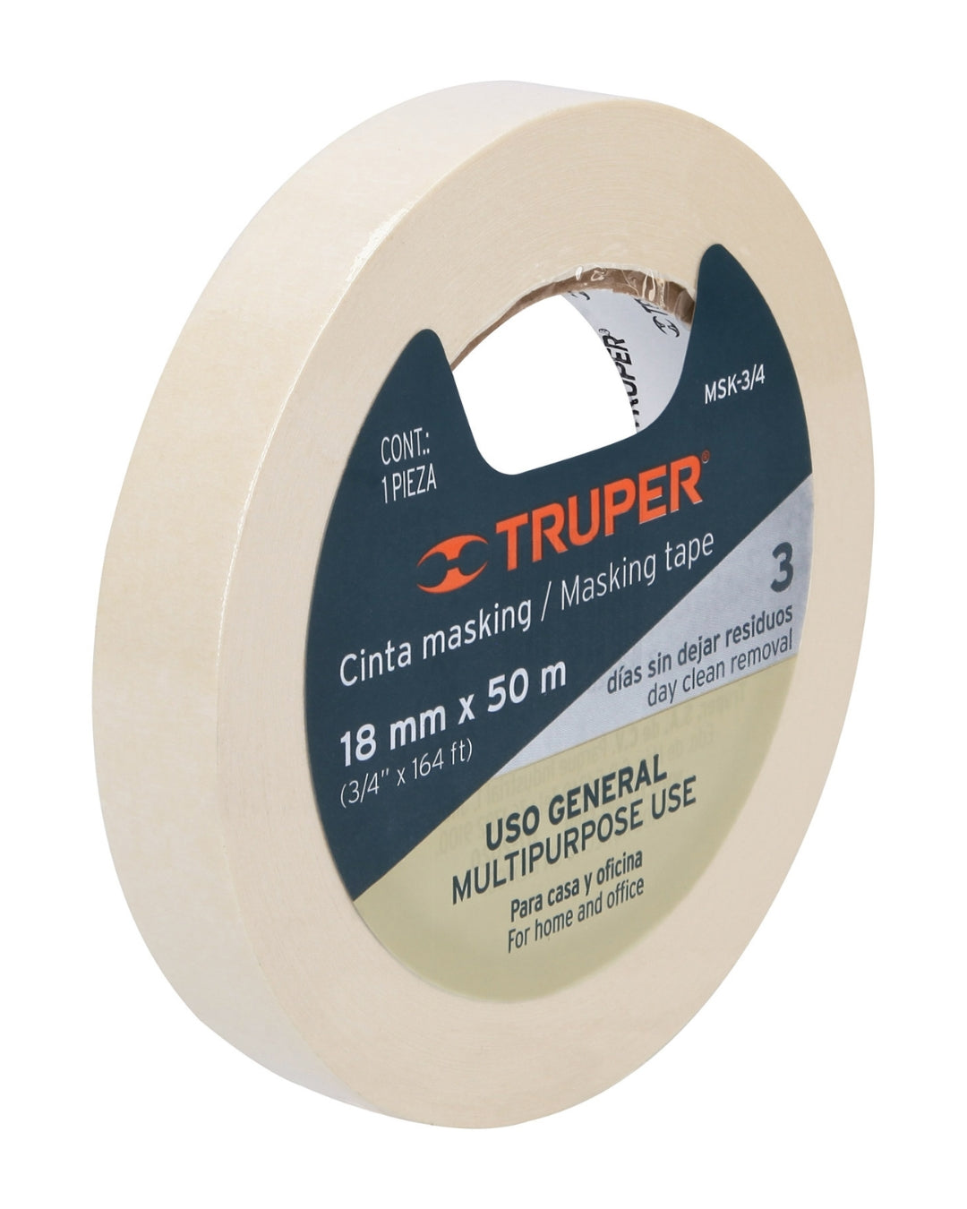 TRUPER Cinta Masking Tape 3/4" x 50 m