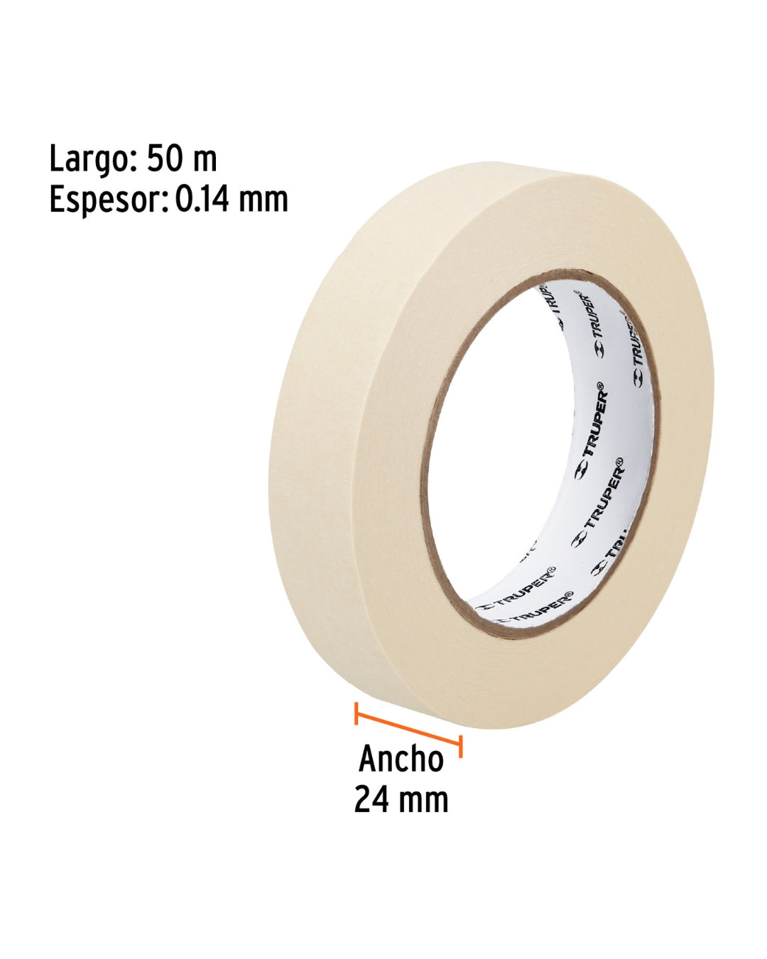 TRUPER Cinta Masking Tape 1" x 50 m