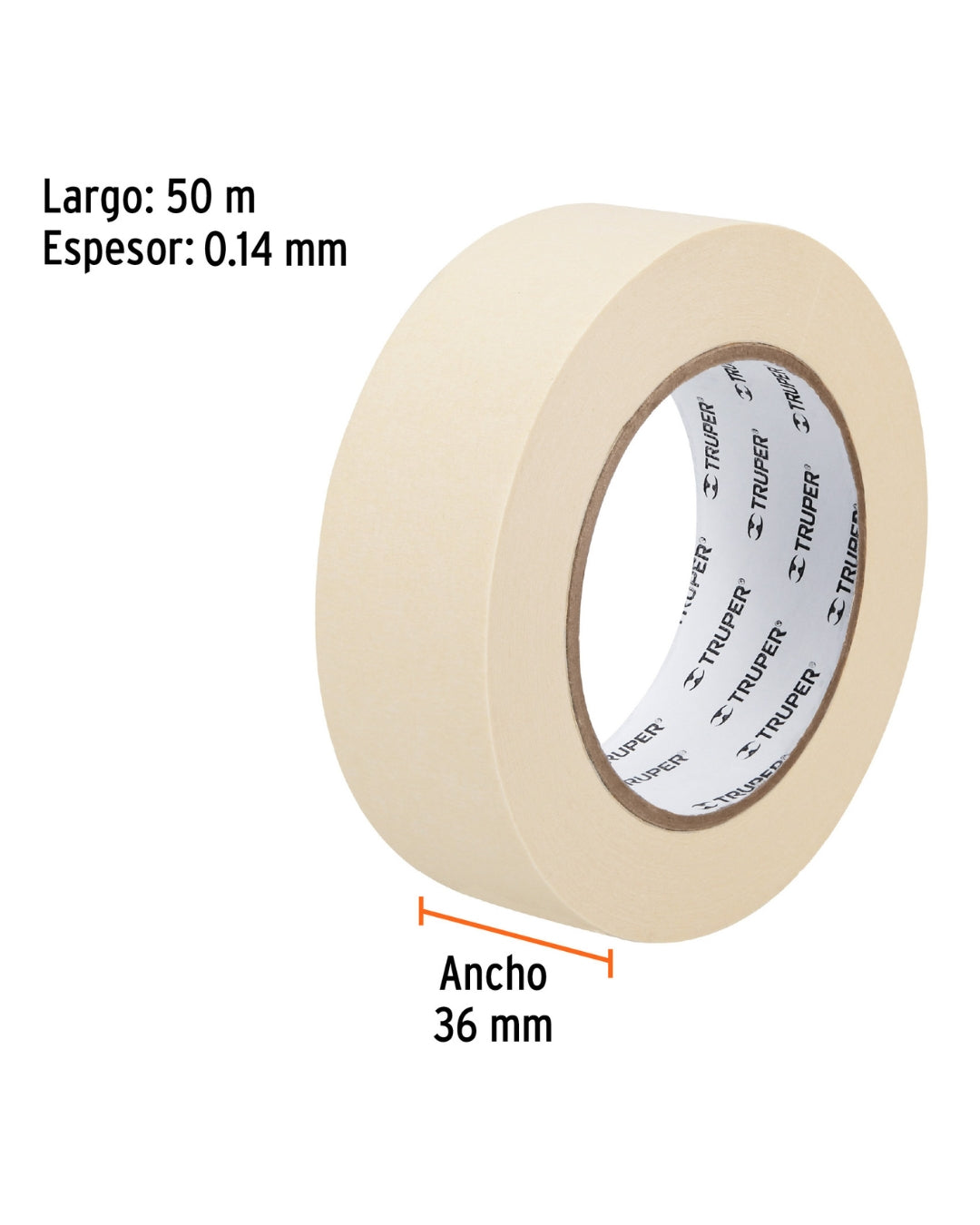 TRUPER Cinta Masking Tape 1-1/2" x 50 m