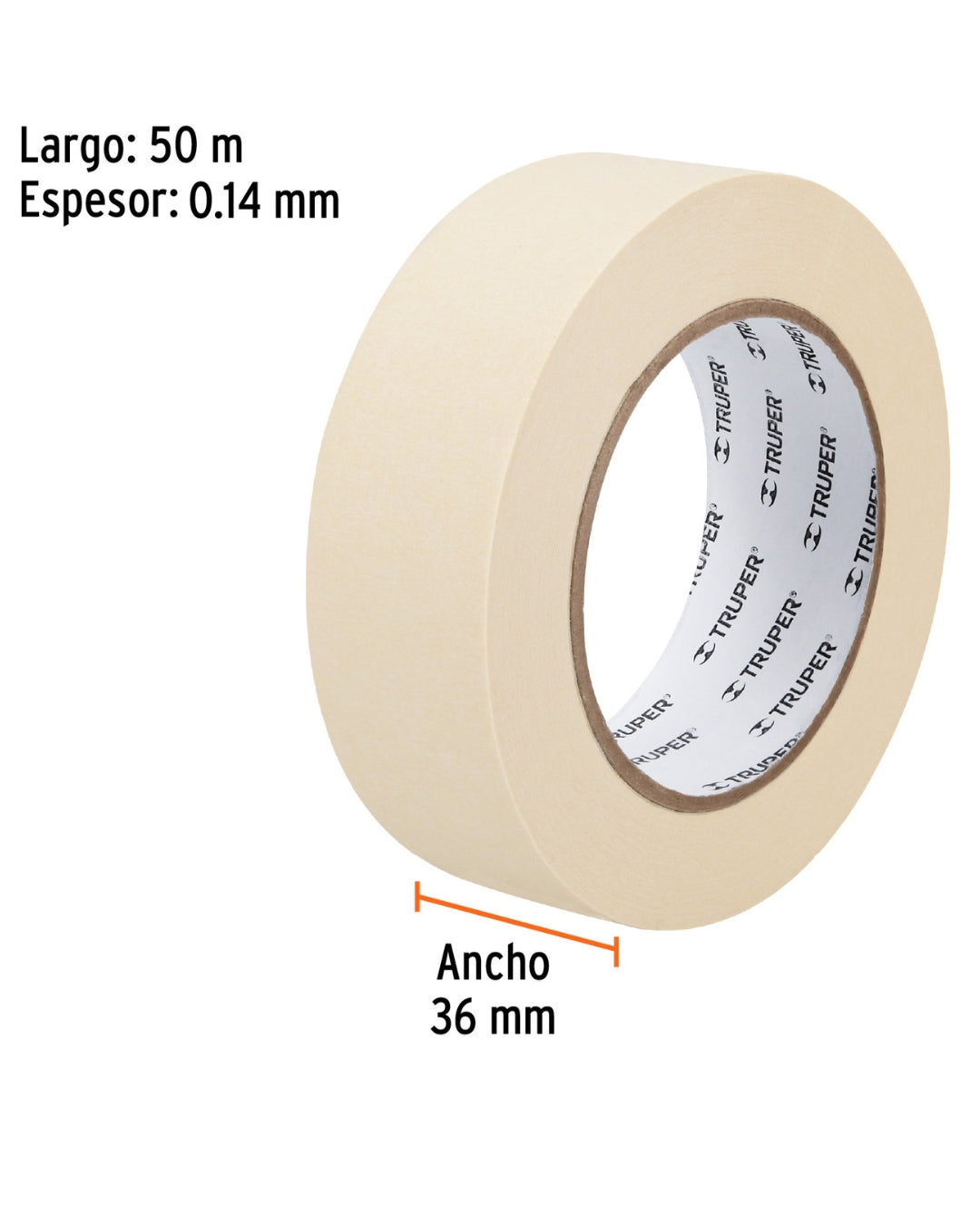 TRUPER Cinta Masking Tape 2" x 50 m