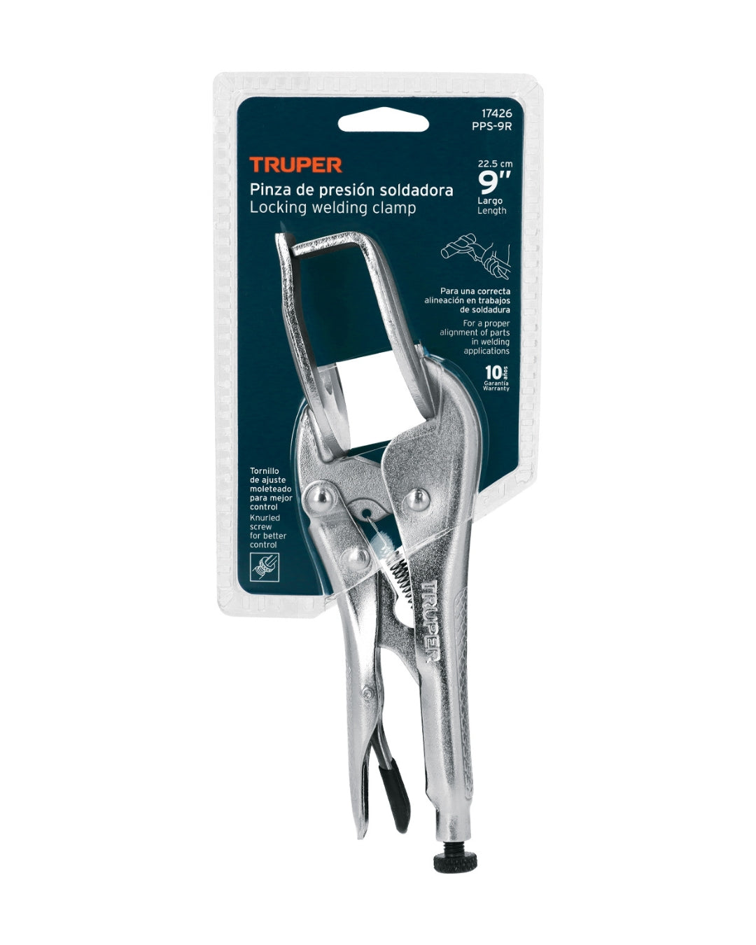 TRUPER Pinza de Presión 9" Soldadura