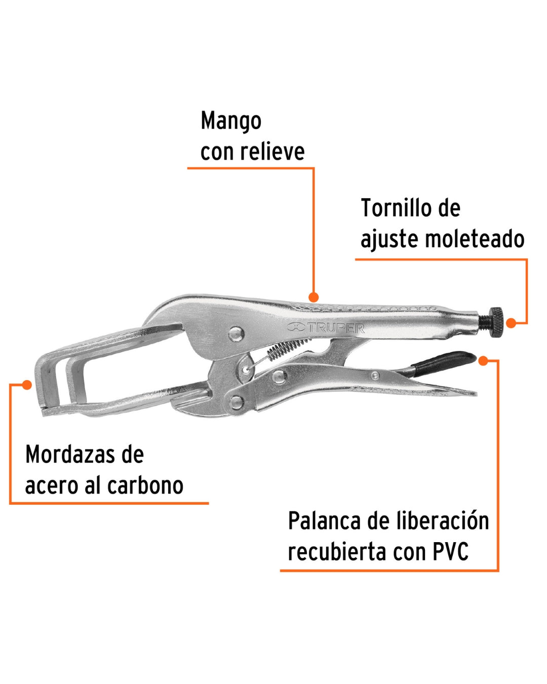 TRUPER Pinza de Presión 9" Soldadura